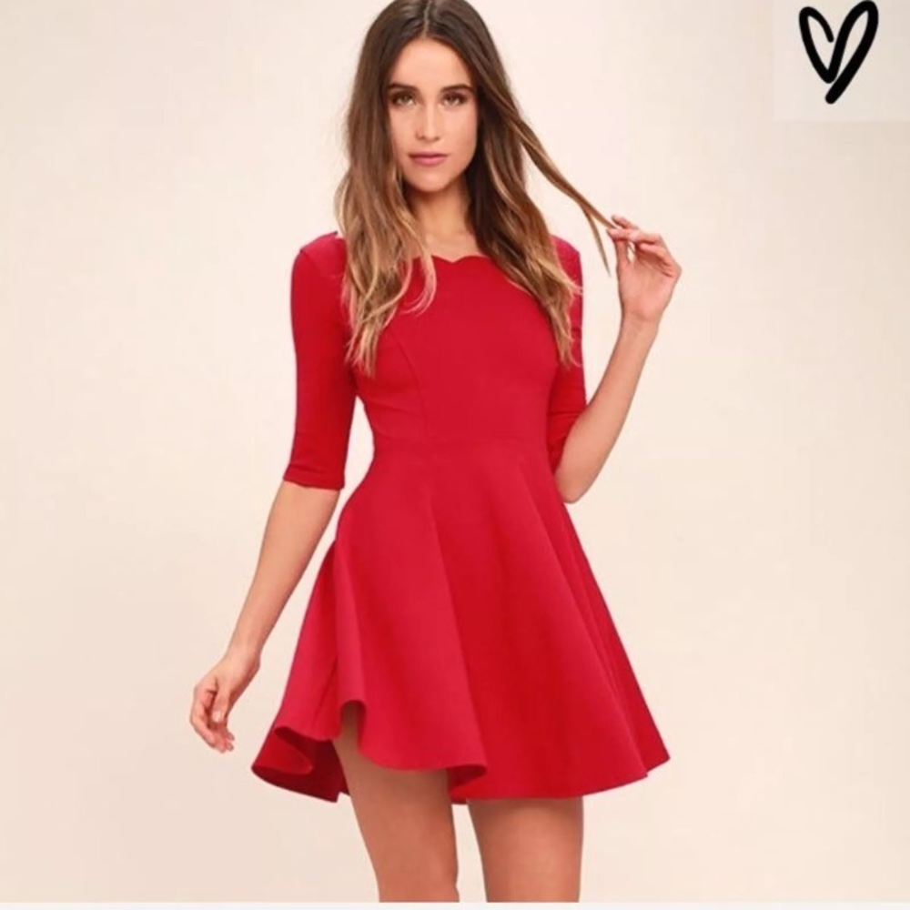 Red Lulu’s dress